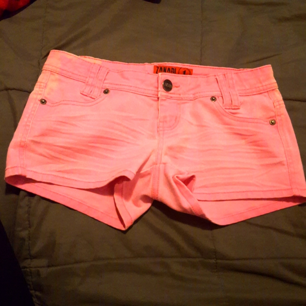 Pink Jean Shorts